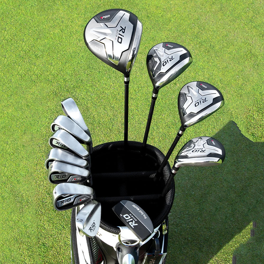 PGM RIO III Golf Club 12/4 Pcs Men's Right Handed Professional Golf Clubs Complete Set with Golf Bag Beginners Practice Club