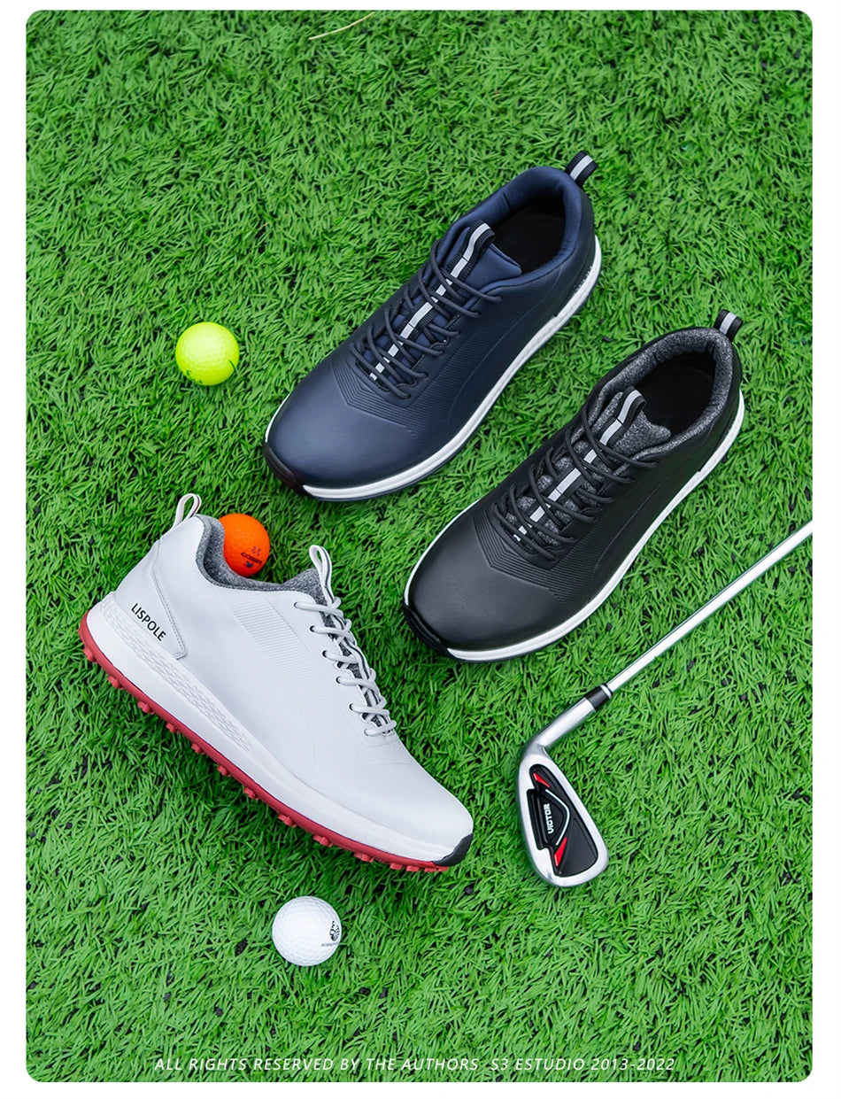 2024 Comfortable Golf Shoes Men Big Size 39-48 Professional Golf Spikeless Sneakers Non-Slip Waterproof Golfer Walking Footwear
