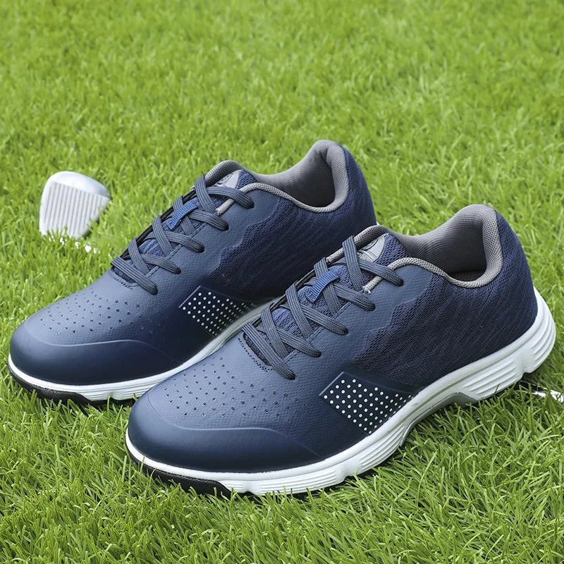 Waterproof Golf Shoes for Men Spikeless Outdoor Golf Sport Training Sneakers Classic Mens Golf Trainers Big Size 13 14