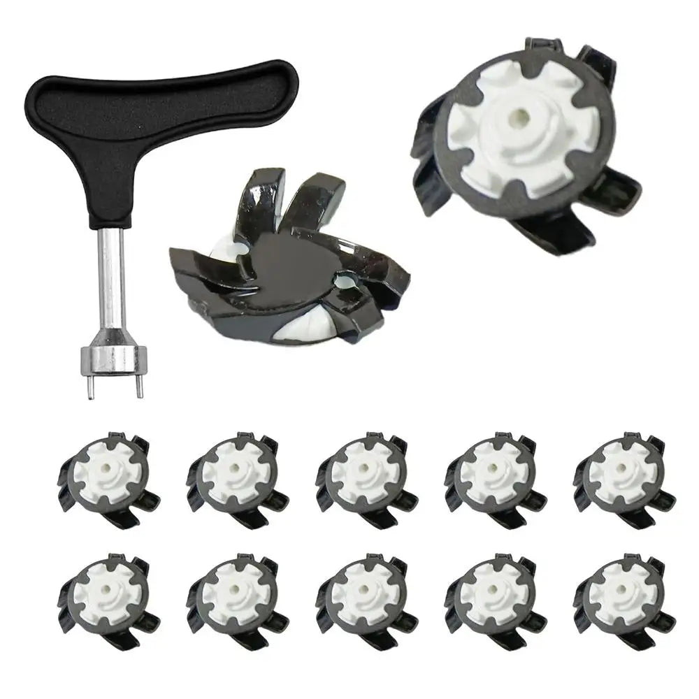 Golf Shoe Spikes Replacements Golf Cleat Shoe Spikes Anti Slip Footwears Portable Quick Twist Golf Spikes Convenient Golf Cleats