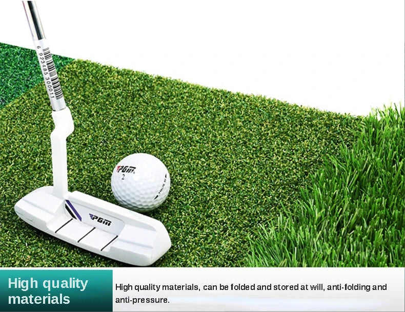 PGM Golf Hitting Mat Indoor Outdoor Mini Practice Durable PP Grass Pad Backyard Exercise Golf Training Aids Accessories DJD003
