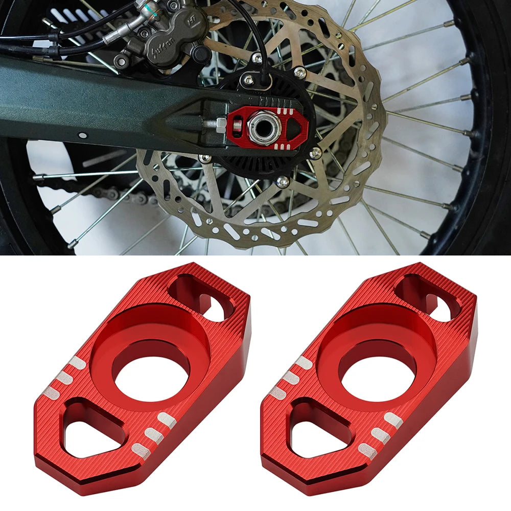 2pcs Aluminium Alloy Chain Tension Adjuster For Sur-Ron Ultra Bee