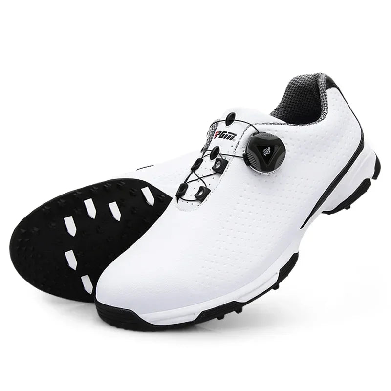 PGM Waterproof Men Golf Shoes Professional Lightweight Golfer Footwear Outdoor Golfing Sport Trainers Athletic Sneakers XZ095