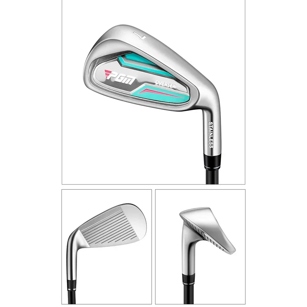 PGM Golf Clubs TIG051,Men Women Right Handed Training Clubs,#5/6/7/8/9/P/S IRON Stainless Steel Low Center of Gravity Pole