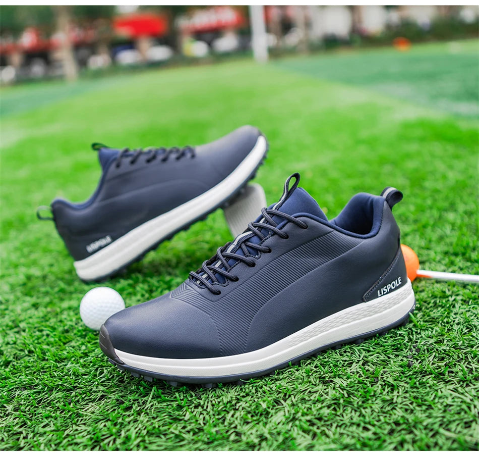 2024 Comfortable Golf Shoes Men Big Size 39-48 Professional Golf Spikeless Sneakers Non-Slip Waterproof Golfer Walking Footwear