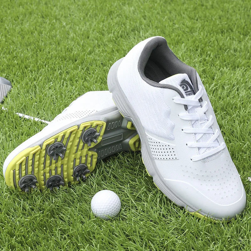 Waterproof Golf Shoes for Men Spikeless Outdoor Golf Sport Training Sneakers Classic Mens Golf Trainers Big Size 13 14