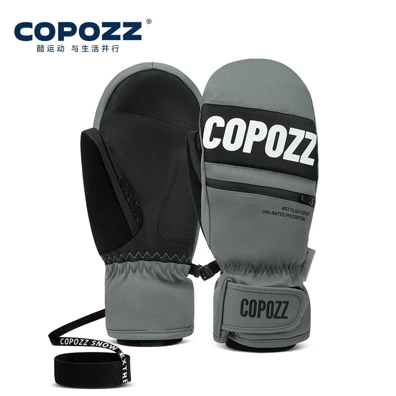 COPOZZ 3M Thinsulate Thick Adult Teenage Professional Snowboard Ski Gloves Windproof Winter Warm Thermal Snow Mittens Snowmobile