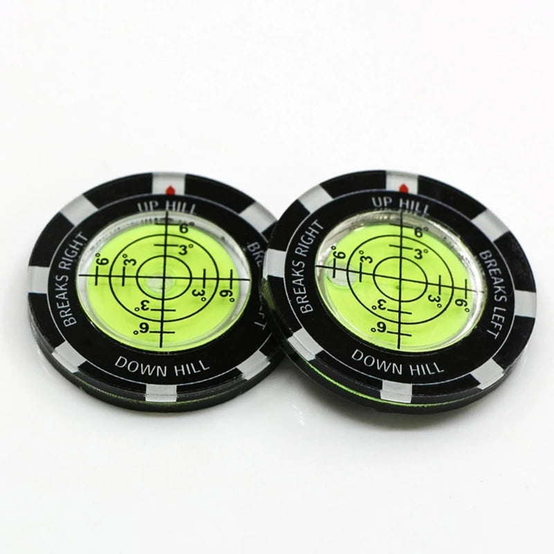 Bubble Levels Golfball Marker Golfs Putting Aid Round Bubble Levels High Reader Golfs Accessory for Men Women