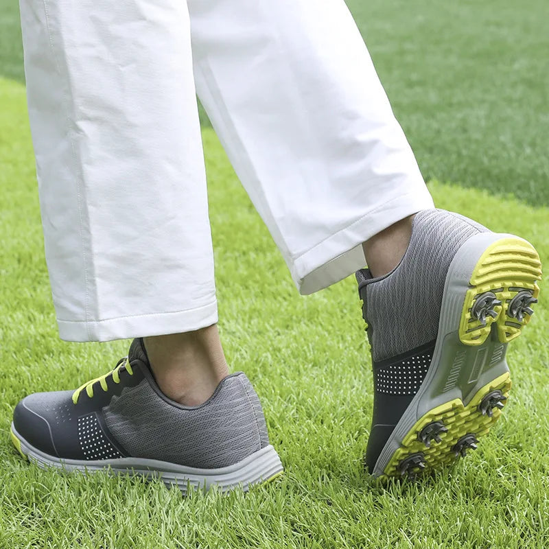 Waterproof Golf Shoes for Men Spikeless Outdoor Golf Sport Training Sneakers Classic Mens Golf Trainers Big Size 13 14
