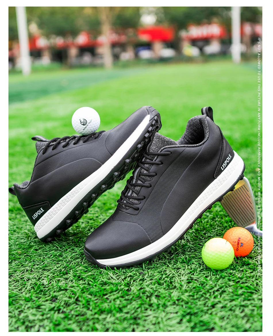 2024 Comfortable Golf Shoes Men Big Size 39-48 Professional Golf Spikeless Sneakers Non-Slip Waterproof Golfer Walking Footwear