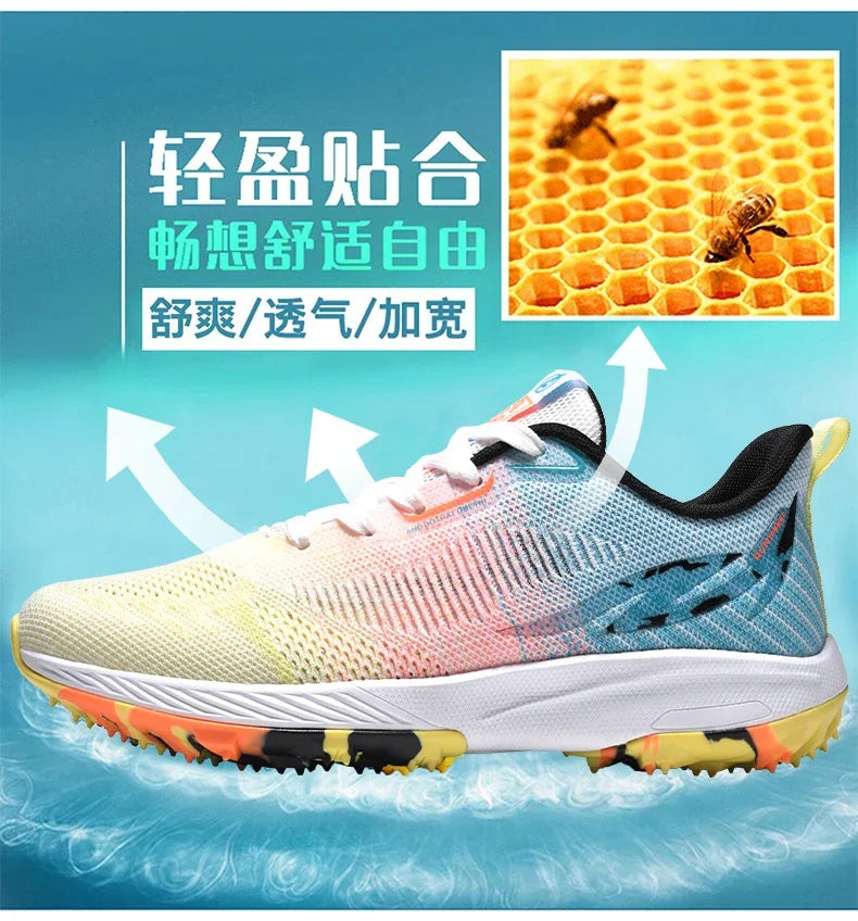 New Golf Shoes Men's and Women's Mesh Breathable Golf Shoe Outdoor Jogging Walking Shoe Men's Training Golf Shoe