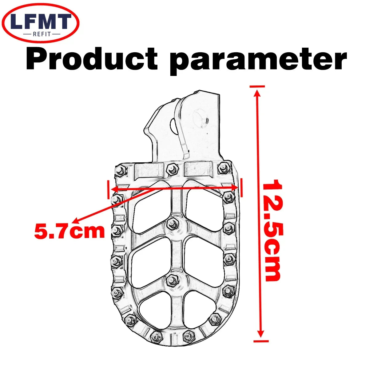 Motorcycle CNC Footpegs Foot Pegs Rests Pedals For Sur-Ron Surron Sur ron Light Bee S Light Bee X Off-Road Electric Foot Pedals