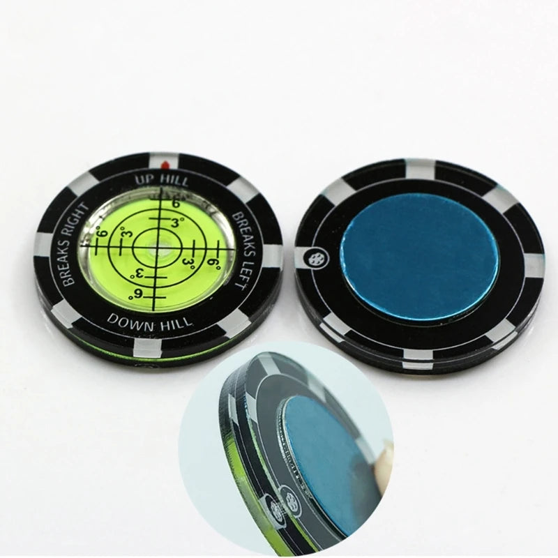 Bubble Levels Golfball Marker Golfs Putting Aid Round Bubble Levels High Reader Golfs Accessory for Men Women