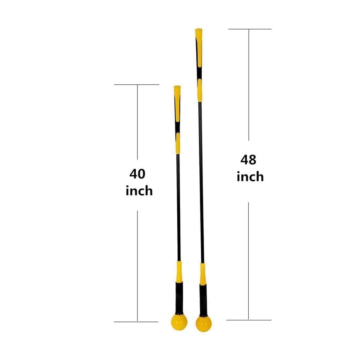 Golf Swing Training Aid Golf Swing Practice Rod Golf Warm-up Stick Golf Accessories Golf Trainer Aids Supplies 40/48 inches