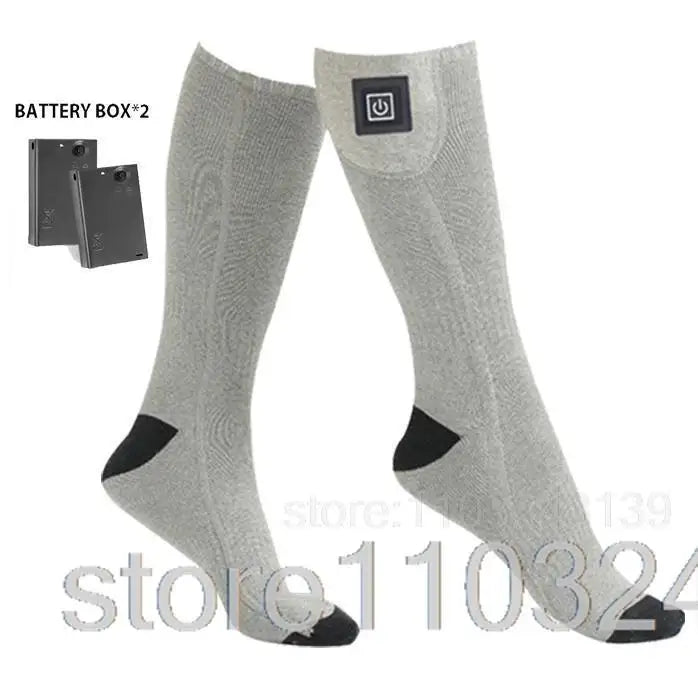 Winter Heated Socks Rechargeable Heating Socks With Battery Case Heated Socks Warmth Outdoor Heated Boots Snowmobile Winter Ski