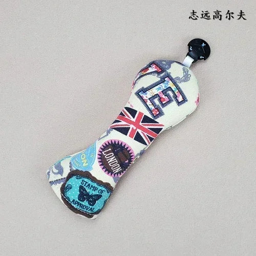 Color printed Universal Golf Club Driver fairway wood UT putter head cap Club protective cover tarp, free shipping