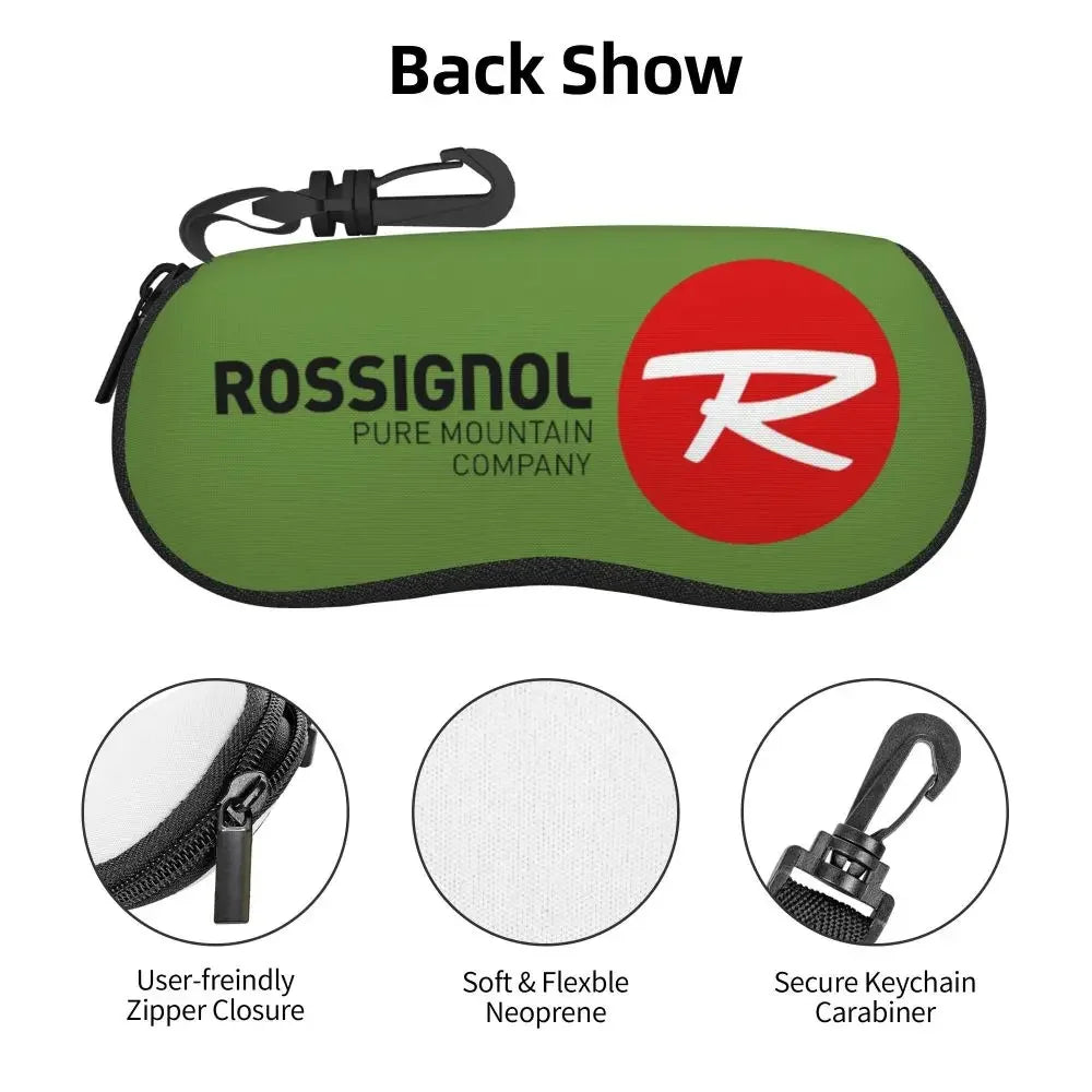 Rossignol Pure Mountain Products Shell Glasses Case Protective Sunglasses Box Women Men Soft Eyeglasses Bag Pouch