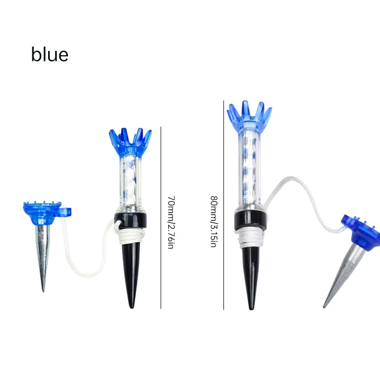 Caden Golf Detachable Metal Tee 2pcs2.76in and 3.15in, Red And Blue Two-color High-quality Magnetic Tee, Friction Small Golf Tee