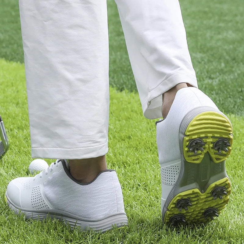 Waterproof Golf Shoes for Men Spikeless Outdoor Golf Sport Training Sneakers Classic Mens Golf Trainers Big Size 13 14