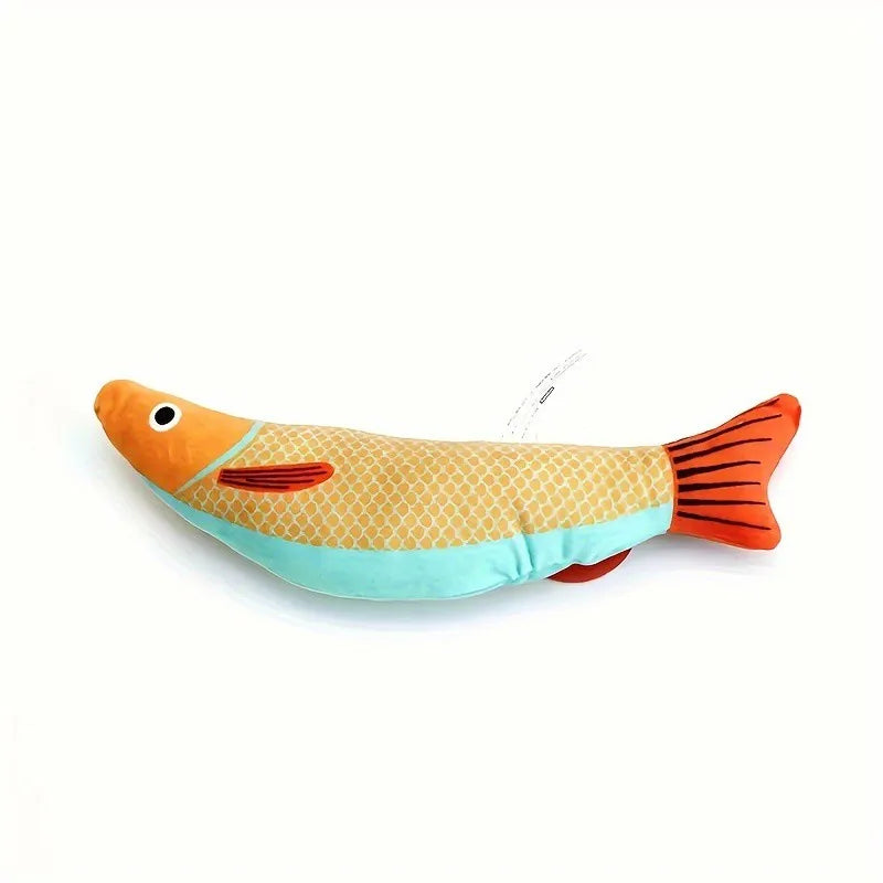 Cat Toy 3D Simulation Fish Catnip Toys Interactive Plush Kitten Cat Toy Pet Chew Bite Toys For Cats Pillowfish Pet Supplies