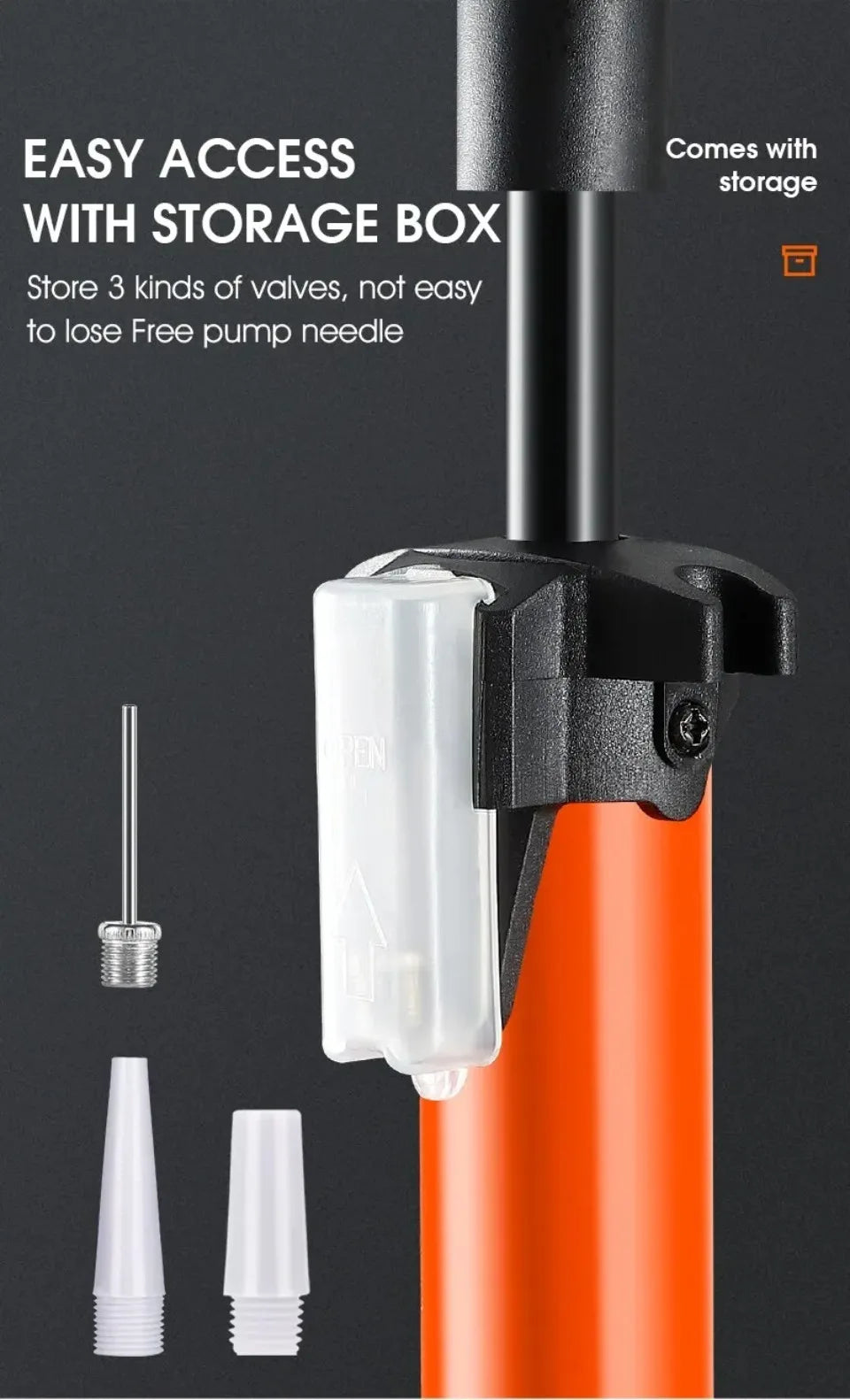 160PSI High Pressure Pump Schrader Presta MTB Bicycle Floor Pump Cycling Air Pump Tire Ball Motorcycle Car Inflator