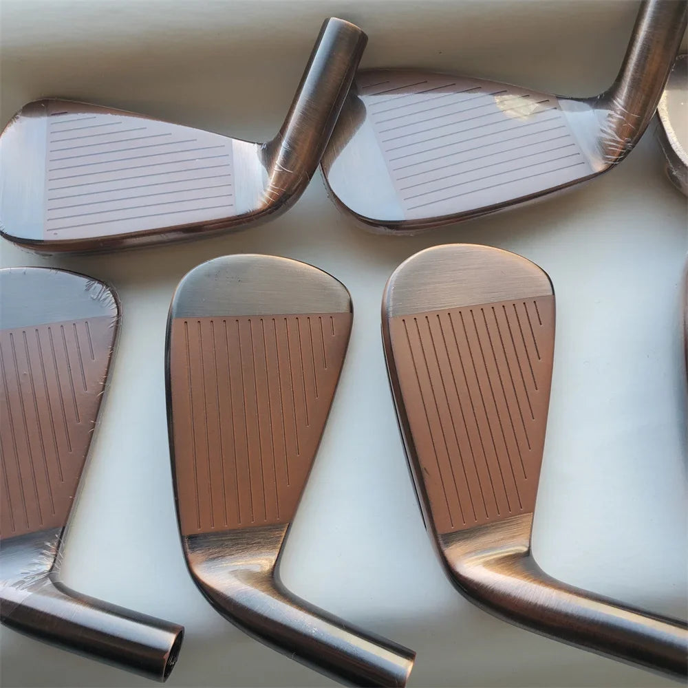Golf Irons Complete Set for Men, Golf Club Set, 4th Generation, Coppery Tour, Long Distance Forged, Hollow Design, P790, New
