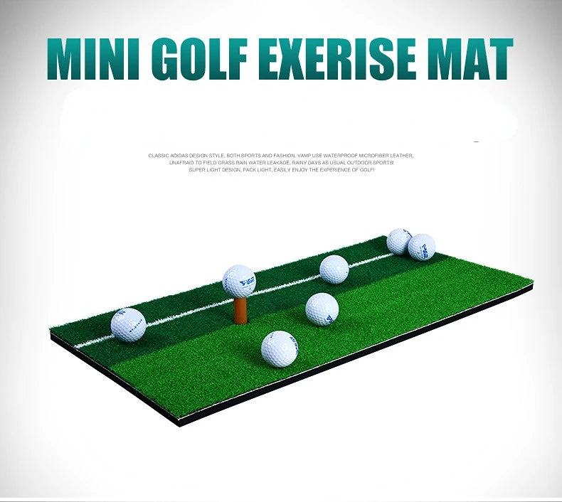 PGM Golf Hitting Mat Indoor Outdoor Mini Practice Durable PP Grass Pad Backyard Exercise Golf Training Aids Accessories DJD003