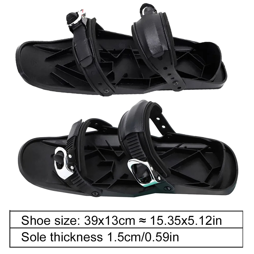 Mini Short Ski Skates Skis Boots High Quality Skating Ski Shoes Portable Short Shoe Snowblades for Winter Outdoor Sports