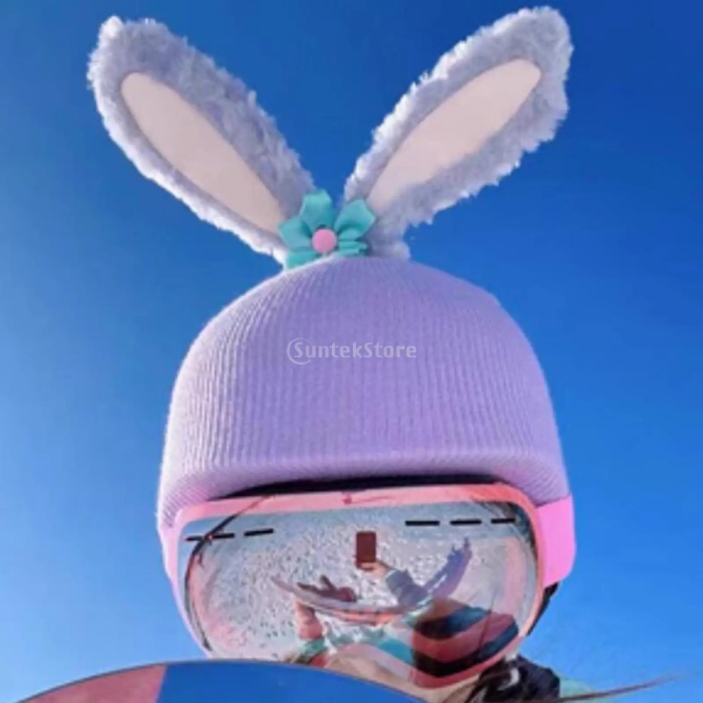 Ski Helmet Cover Funny Single Board Double Board Warm Ski Helmet Cover Personality Cover Unicorn Rabbit Ear Giraffe Lovely Goat