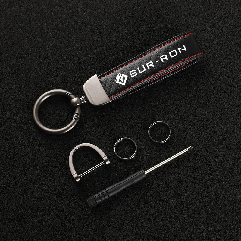For Surron Sur-ron light bee lightbee x 2021 2022 2023 Custom LOGO High-Grade Carbon Fiber Motorcycle Keychain
