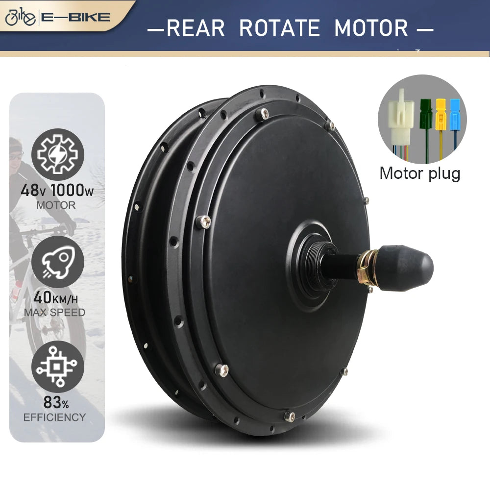 Electric Bike Motor 48V 2000W/1000W/1500W Brushless Non-gear Hub Motor for Ebike Conversion KIt and Scooter