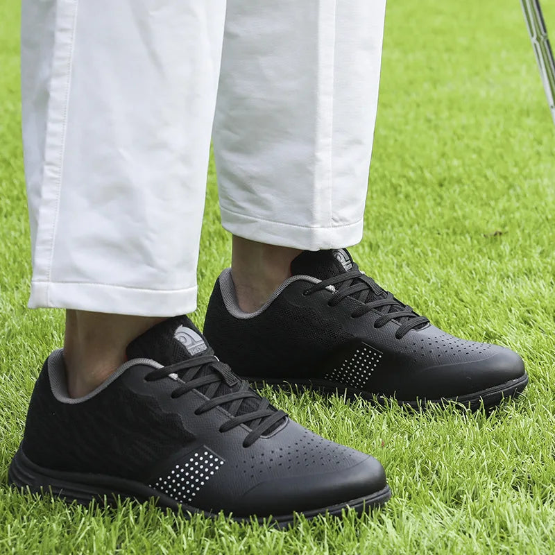 Waterproof Golf Shoes for Men Spikeless Outdoor Golf Sport Training Sneakers Classic Mens Golf Trainers Big Size 13 14
