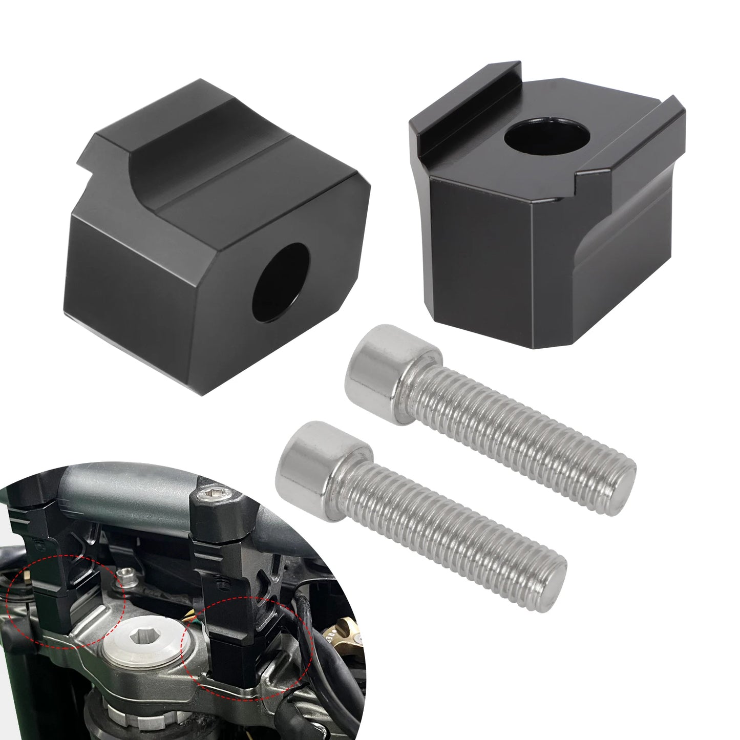 For SurRon Sur Ron Ultra Bee 2023 Risers 20/30 mm Handlebar Riser Motorcycle Accessories 6061 Aluminum Material
