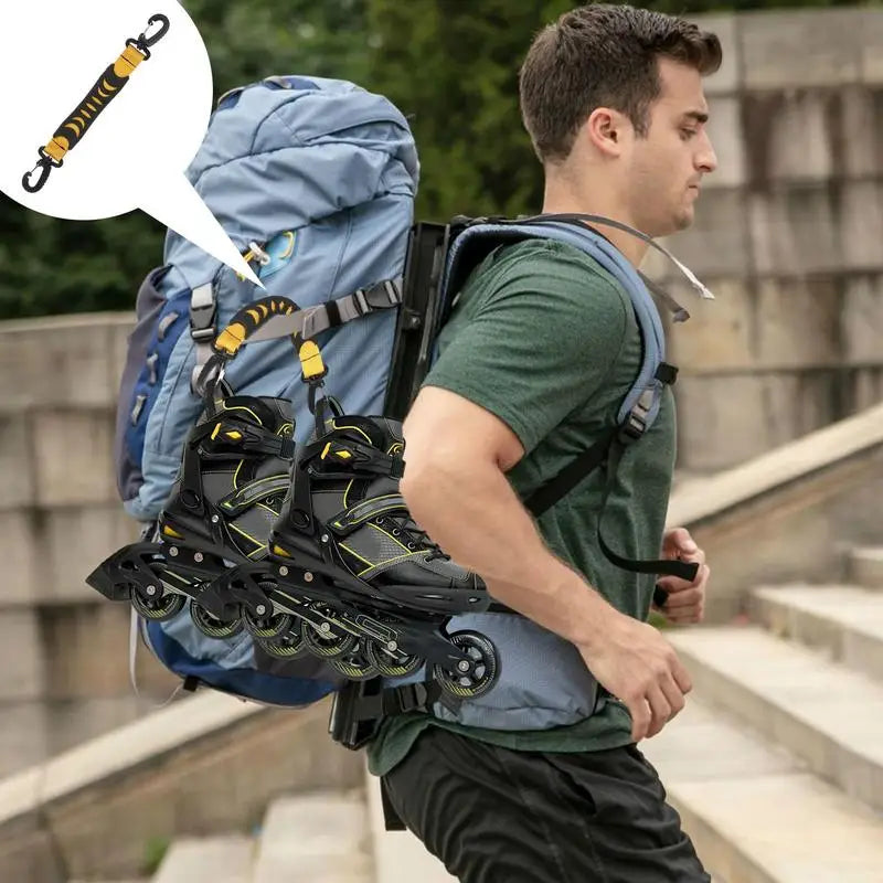 Ski Boot Carrier Straps Colorful Strap Leashes Carrier For Ski Boot Shoe Lifter Portable Inline Skate Straps Winter Skiing