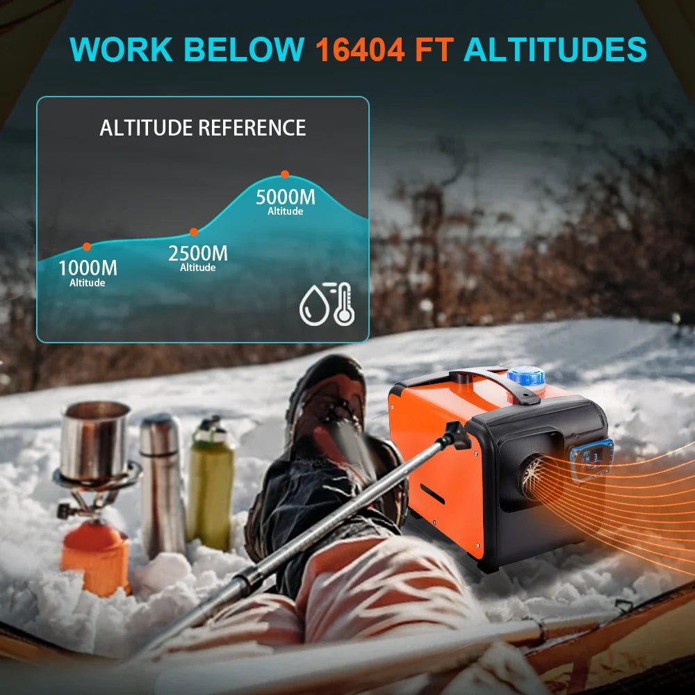 5KW-8KW Car Heater 12V/ 24V/ 220V 3in 1 Car Air Diesel Heater For Bus Auto Boats Trucks RV Ships Air Diesel Parking Heater