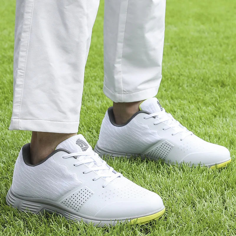 Waterproof Golf Shoes for Men Spikeless Outdoor Golf Sport Training Sneakers Classic Mens Golf Trainers Big Size 13 14
