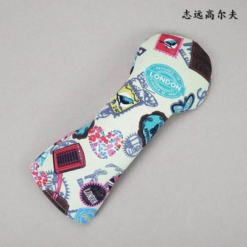 Color printed Universal Golf Club Driver fairway wood UT putter head cap Club protective cover tarp, free shipping