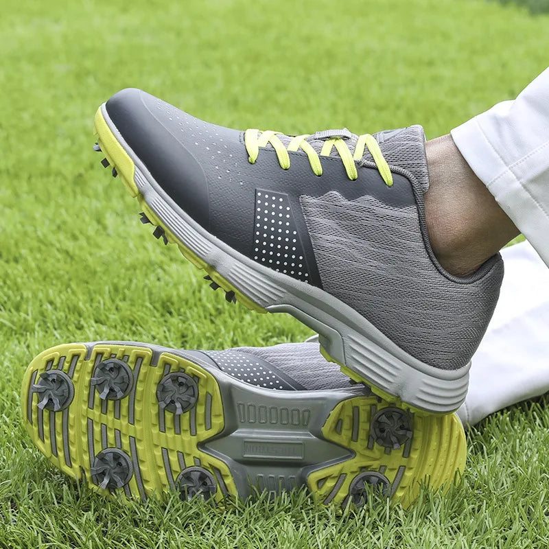 Waterproof Golf Shoes for Men Spikeless Outdoor Golf Sport Training Sneakers Classic Mens Golf Trainers Big Size 13 14