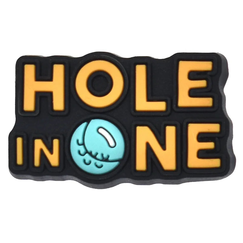 Shoe Charms for Crocs 1pcs PVC Golf Badge Women Sandals Buckle Kids Pins Men Decoration Jeans Shoes Accessories party
