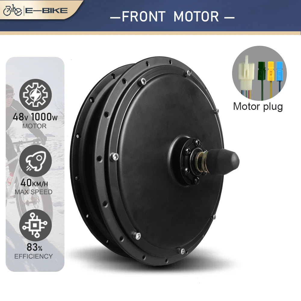Electric Bike Motor 48V 2000W/1000W/1500W Brushless Non-gear Hub Motor for Ebike Conversion KIt and Scooter