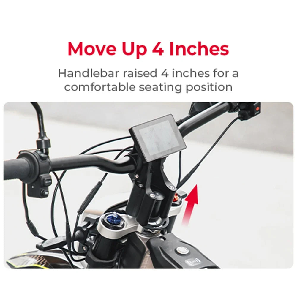 For Surron X Direct Light Bee X Mount Double Shoulde Stem Riser Scooter Dirt Bike Off-Road For Segway CNC Motorcycle Accessories