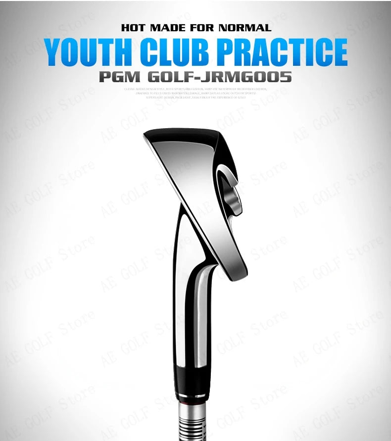 PGM child Golf Club Sets kids Learning Iron Carbon Putter Headcover Bracket Bag 120-165cm Height Boy Kids Junior Clubs JRTG005