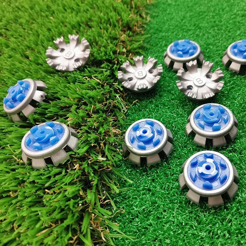 14pcs Golf Spikes Anti Slip TPR Replacement Screw Studs Shoes Turn Pins Fast Twist Ultra Thin Golf Shoes Spikes