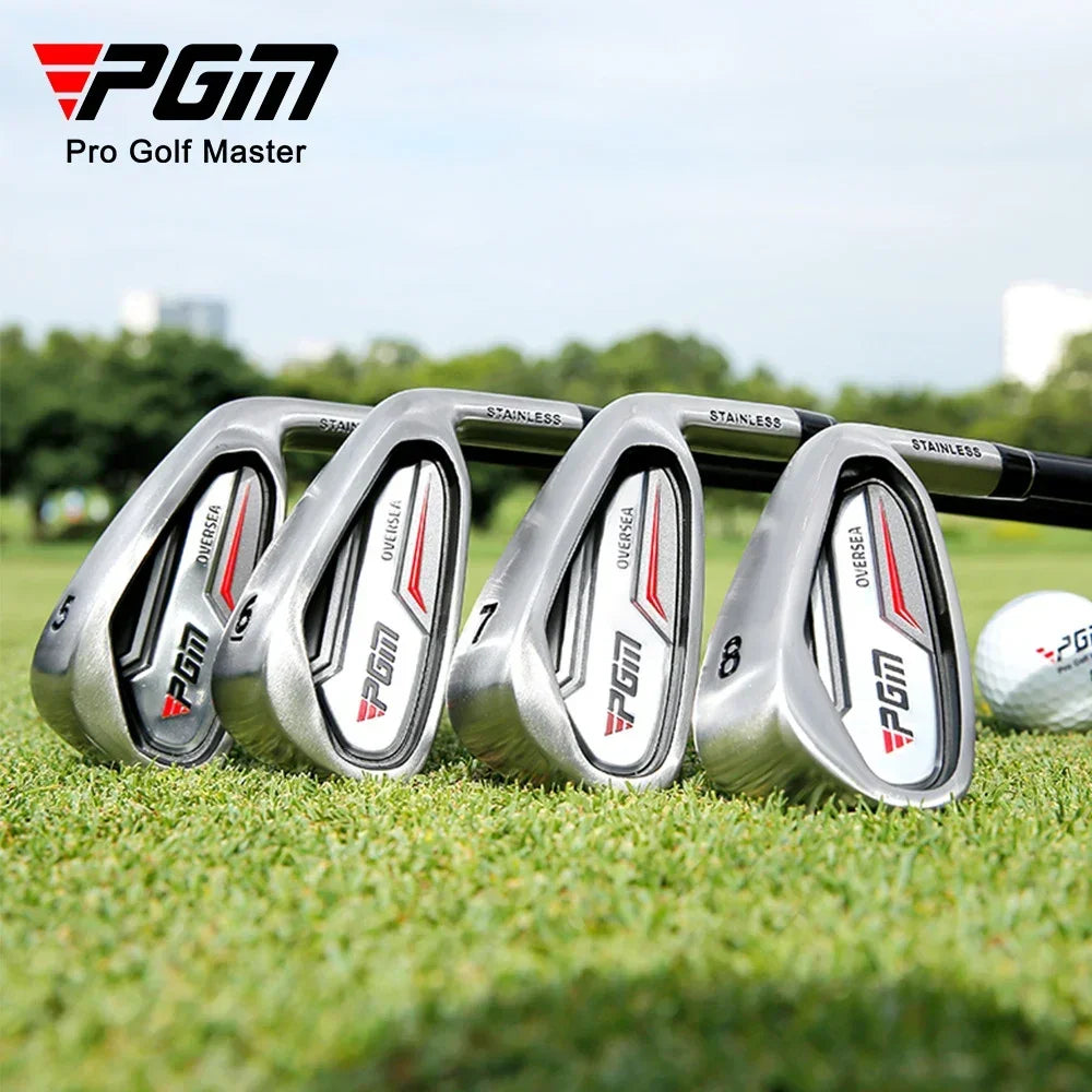 PGM Golf Clubs TIG051,Men Women Right Handed Training Clubs,#5/6/7/8/9/P/S IRON Stainless Steel Low Center of Gravity Pole