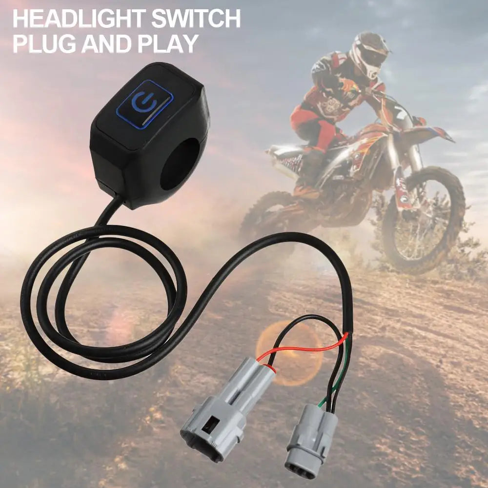 For Sur-Ron Surron Bee X Sur ron PLUG AND PLAY Headlight Switch Blue Light Motorcycle Accessories Parts Black Shell