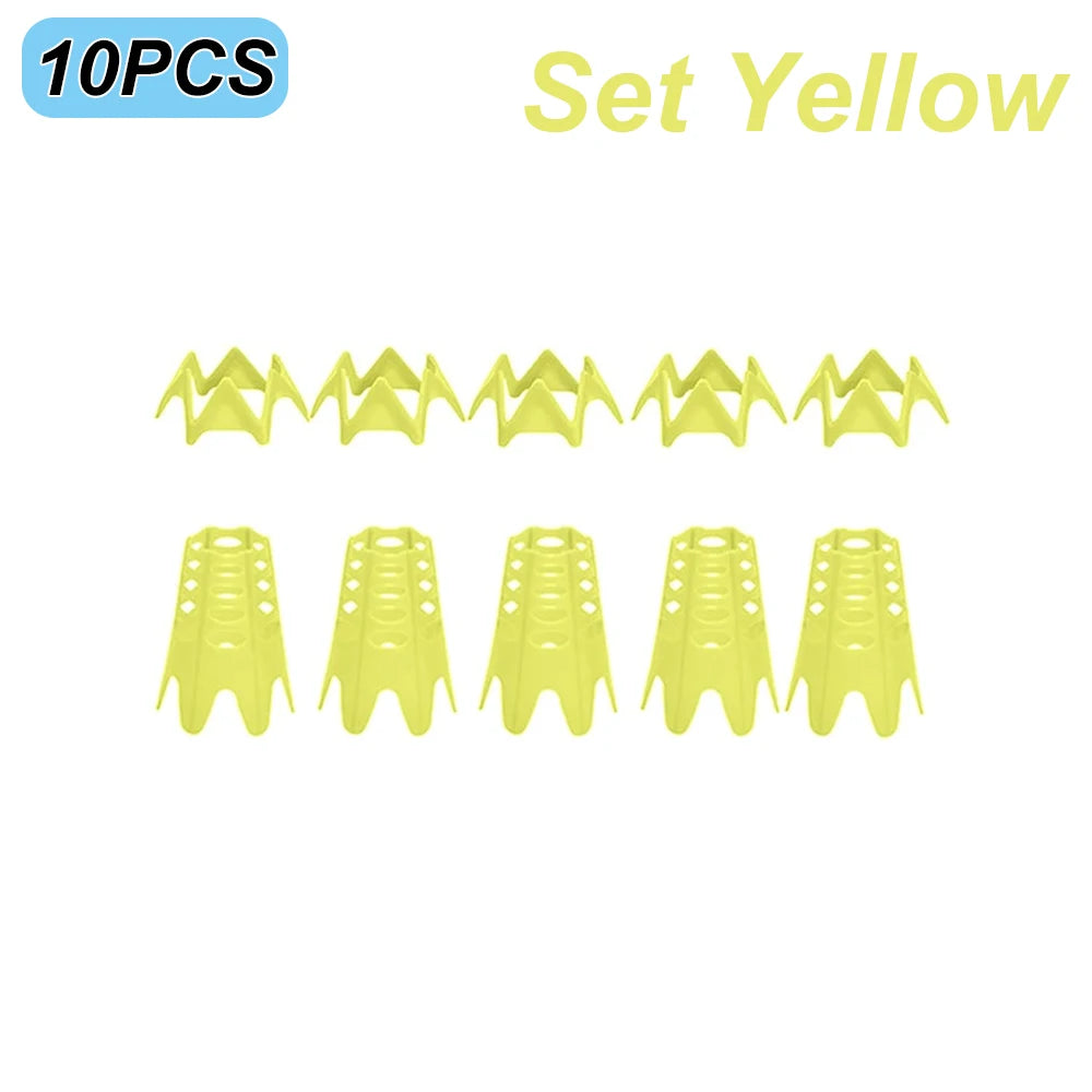 10PCS Golf Simulator Tees Golf Tees Simulator Plastic Practice Training For Turf and Driving Range Home Outdoor Indoor Use