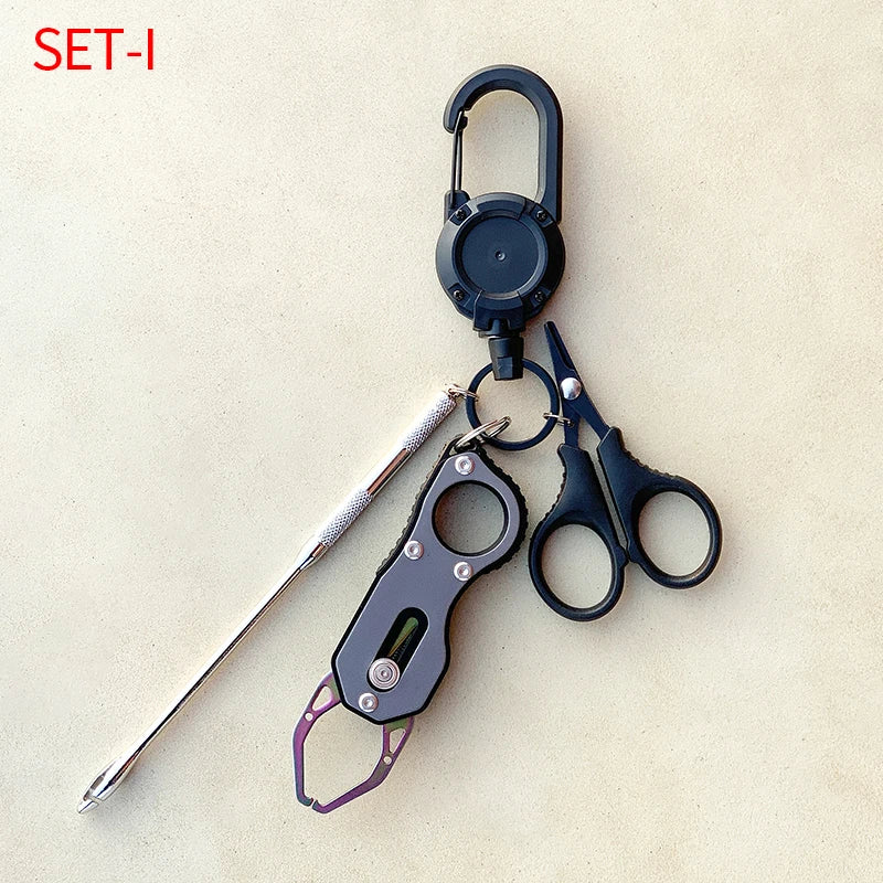 Shawto Titanium Coating Stainless Steel Fishing Scissor Plier Cut PE Braid Line Cutter Plies Carp Fishing Accessories Tools