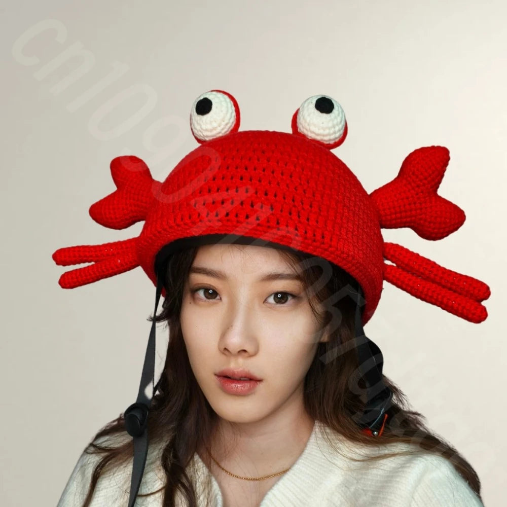 Ski Helmet Cover Decoration Cute Cartoon Half Helmet Cover for Kids Suitable for Electric Scooters Adult Helmet Decoration Hat