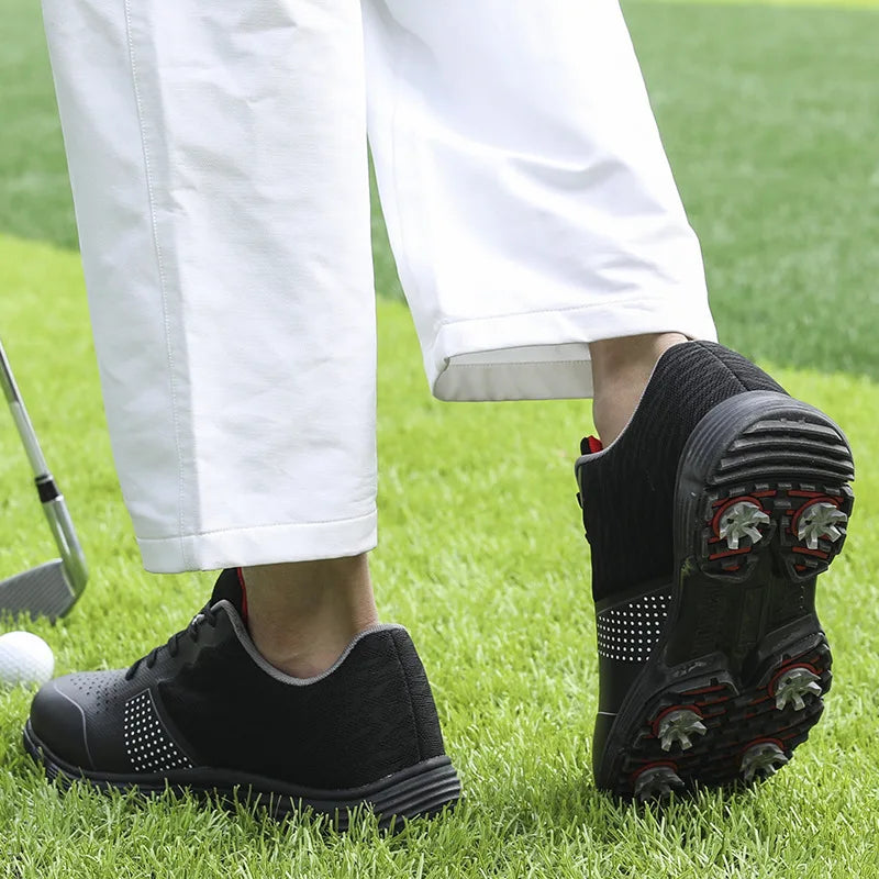 Waterproof Golf Shoes for Men Spikeless Outdoor Golf Sport Training Sneakers Classic Mens Golf Trainers Big Size 13 14