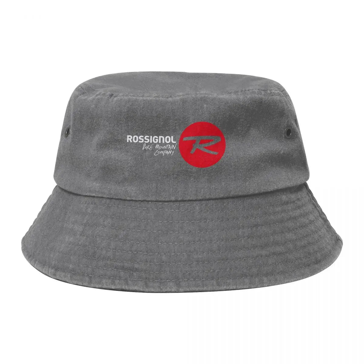 White Rossignol Logo Bucket Hat Fisherman Hat Cotton Sun Hat